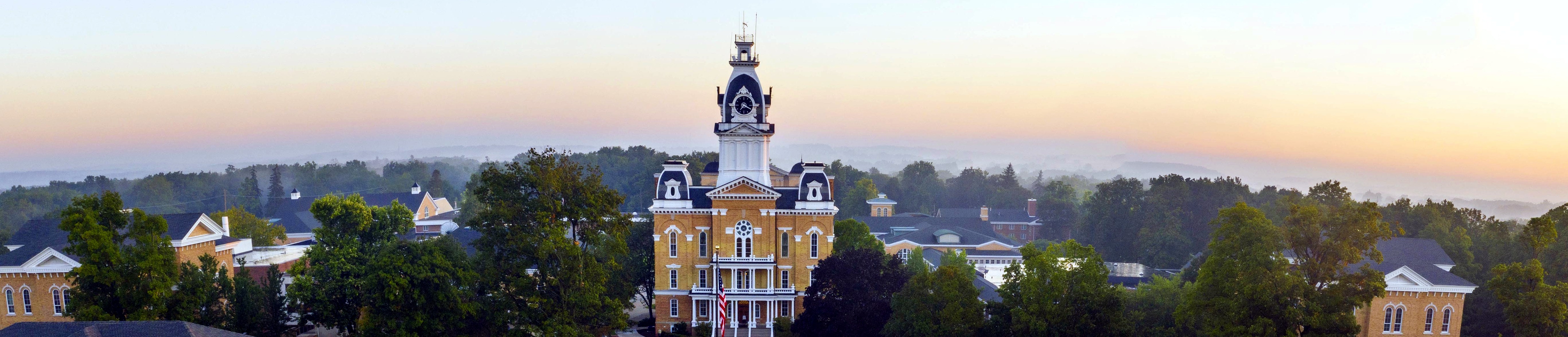 Hillsdale College aerial shot